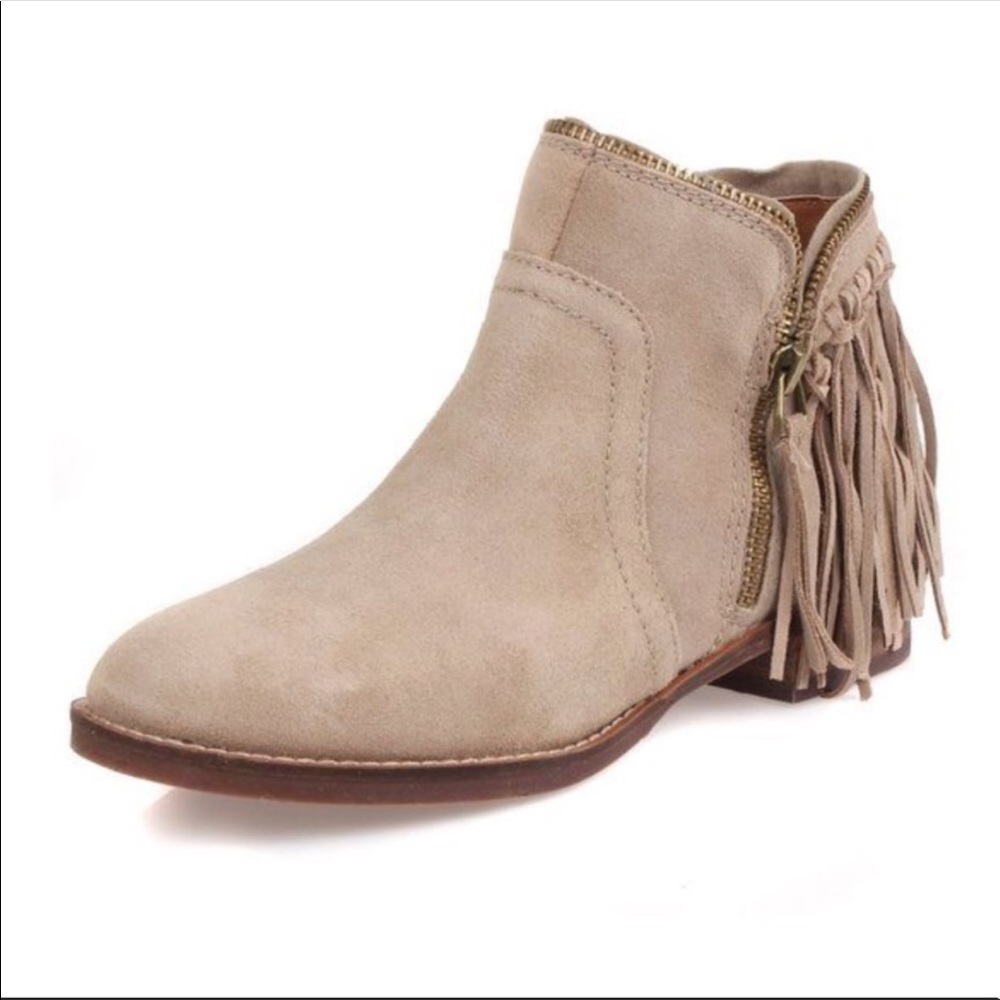 Dolce Vita Fisher Fringe Ankle Bootie Sz 8.5